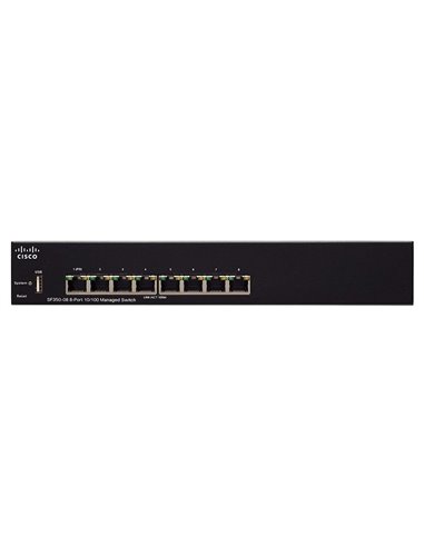 Сетевой коммутатор Cisco SF350-08, 8x 10/100 Мбит/с