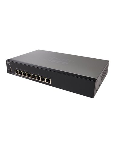 Switch de rețea Cisco SF350-08, 8x 10/100 Mbps