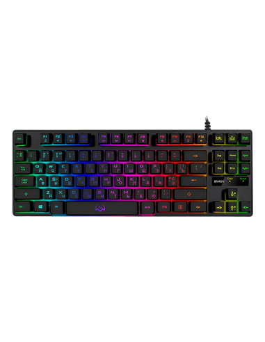 Клавиатура SVEN KB-G7400, Проводное, Чёрный