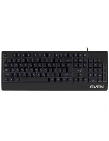 Клавиатура SVEN KB-G7400, Проводное, Чёрный