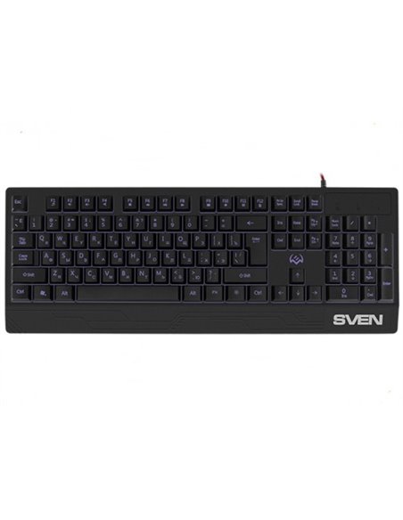 Клавиатура SVEN KB-G7400, Проводное, Чёрный