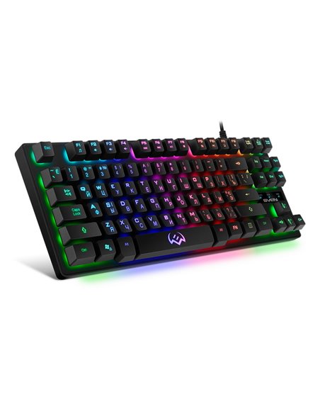 Клавиатура SVEN KB-G7400, Проводное, Чёрный