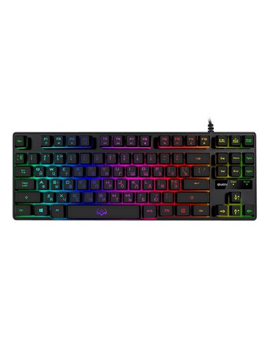Клавиатура SVEN KB-G7400, Проводное, Чёрный