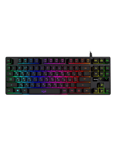 Клавиатура SVEN KB-G7400, Проводное, Чёрный