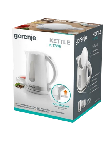 Электрочайник Gorenje K17WE, Белый