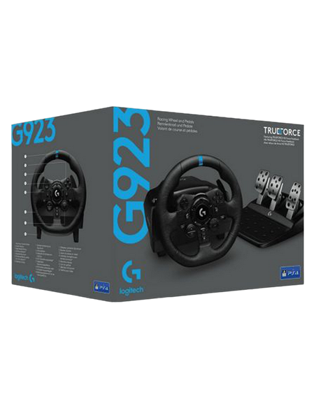 Игровой руль Logitech G923, Чёрный