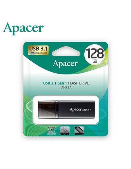 Memorie USB Apacer AH25B, 128GB, Negru