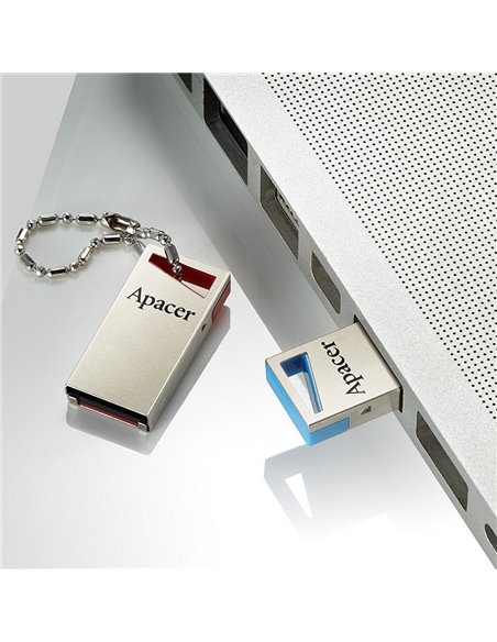 Memorie USB Apacer AH155, 128GB, Argintiu/Albastru