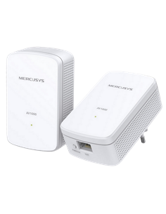 Адаптер Powerline MERCUSYS MP500 KIT, AV1000, 1000 Мбит/с, Белый