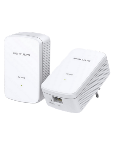 Адаптер Powerline MERCUSYS MP500 KIT, AV1000, 1000 Мбит/с, Белый
