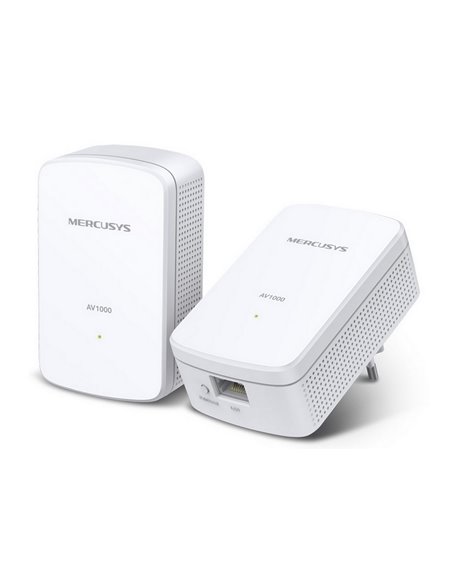 Адаптер Powerline MERCUSYS MP500 KIT, AV1000, 1000 Мбит/с, Белый