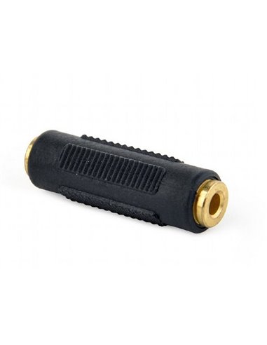 Аудио адаптер Cablexpert A-3.5FF-01, 3.5mm 3-pin (F) - 3.5mm 3-pin (F), Чёрный