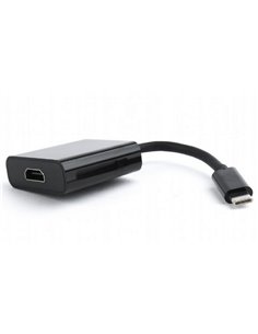 Видеоадаптер Cablexpert A-CM-HDMIF-01, Type-C - HDMI (F), 0,15м, Чёрный 2