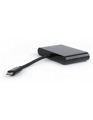 Adaptor Video Cablexpert A-CM-VGA3in1-01, Type-C - , 0,15m, Negru