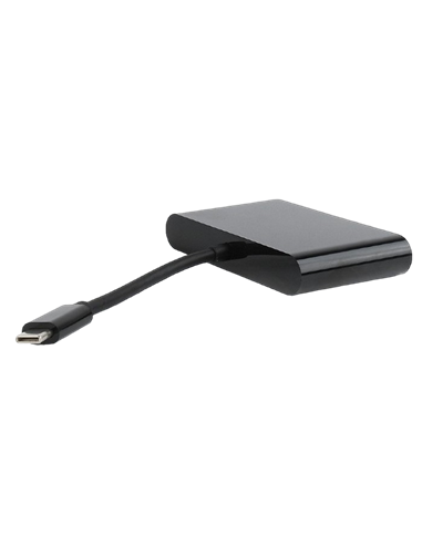 Видеоадаптер Cablexpert A-CM-VGA3in1-01, Type-C - , 0,15м, Чёрный