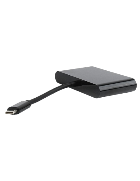 Adaptor Video Cablexpert A-CM-VGA3in1-01, Type-C - , 0,15m, Negru