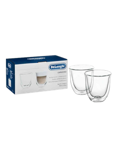 Set de pahare De'Longhi 190 ml 2 buc, Transparent