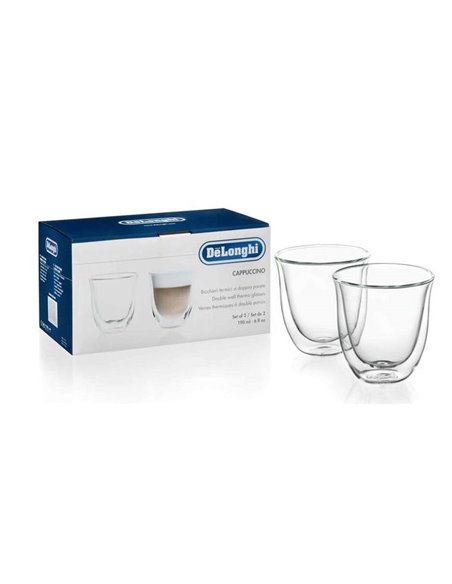 Set de pahare De'Longhi 190 ml 2 buc, Transparent