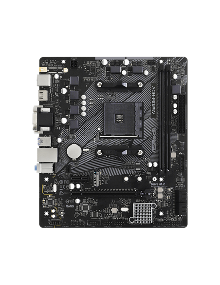 Материнская плата ASRock A520M-HDV, AM4, AMD A520, Micro-ATX