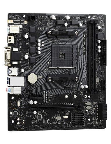 Материнская плата ASRock A520M-HDV, AM4, AMD A520, Micro-ATX