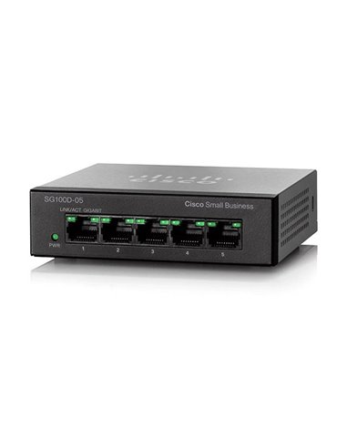 Сетевой коммутатор Cisco SG110D-05, 5x 10/100/1000 Мбит/с
