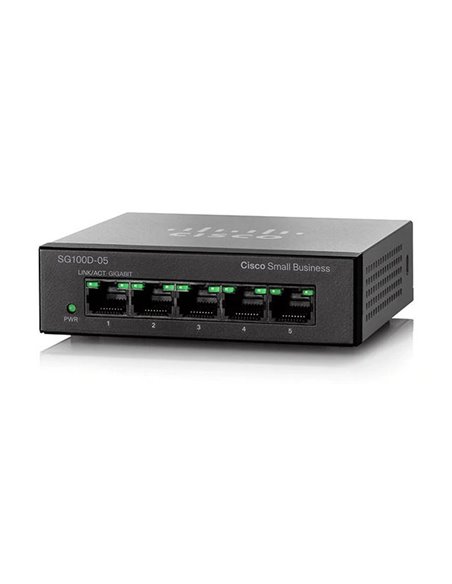 Сетевой коммутатор Cisco SG110D-05, 5x 10/100/1000 Мбит/с