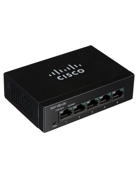 Сетевой коммутатор Cisco SG110D-05, 5x 10/100/1000 Мбит/с