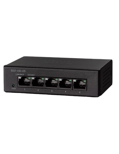 Switch de rețea Cisco SG110D-05, 5x 10/100/1000 Mbps