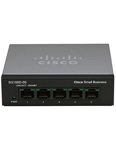 Сетевой коммутатор Cisco SG110D-05, 5x 10/100/1000 Мбит/с