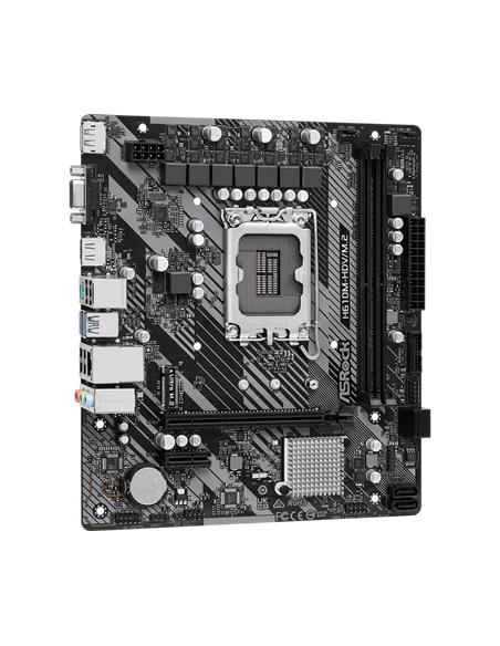 Placă de bază ASRock H610M-HDV/M.2 R2.0, LGA1700, Intel H610, Micro-ATX