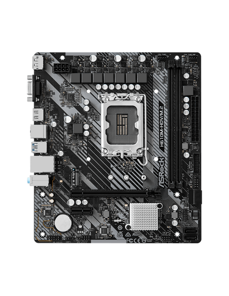 Placă de bază ASRock H610M-HDV/M.2 R2.0, LGA1700, Intel H610, Micro-ATX