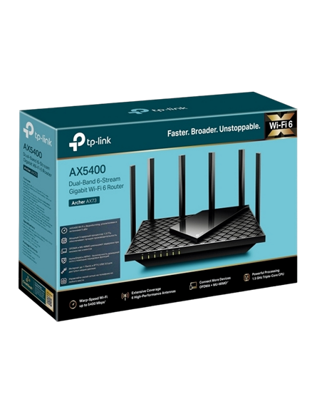 Беспроводной маршрутизатор TP-LINK Archer AX73, Чёрный