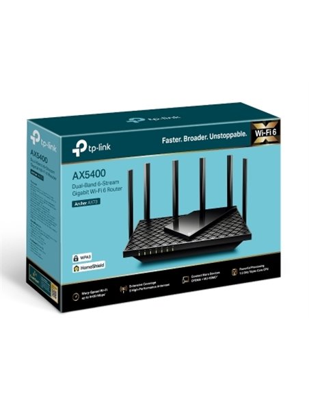 Беспроводной маршрутизатор TP-LINK Archer AX73, Чёрный