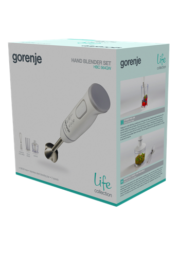 Blender de mână Gorenje Life collection HBC564QW, Alb