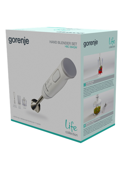 Blender de mână Gorenje Life collection HBC564QW, Alb