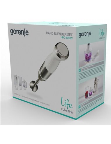 Blender de mână Gorenje Life collection HBC806QW, Alb