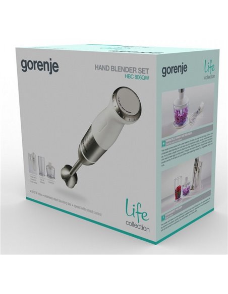 Blender de mână Gorenje Life collection HBC806QW, Alb