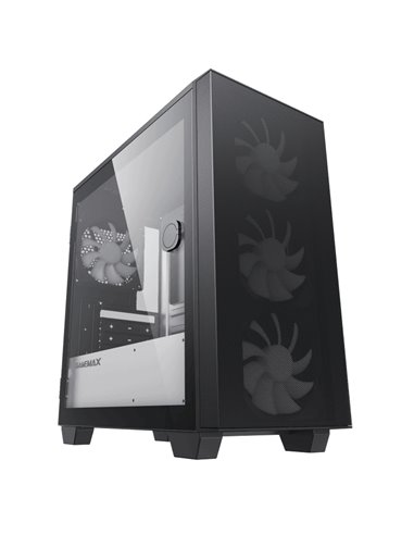 Carcasă PC Gamemax Aero Mini ECO, Micro-ATX, Fără PSU, Negru