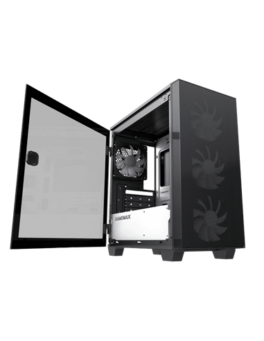 Компьютерный корпус Gamemax Aero Mini ECO, Micro-ATX, Без блока питания, Чёрный