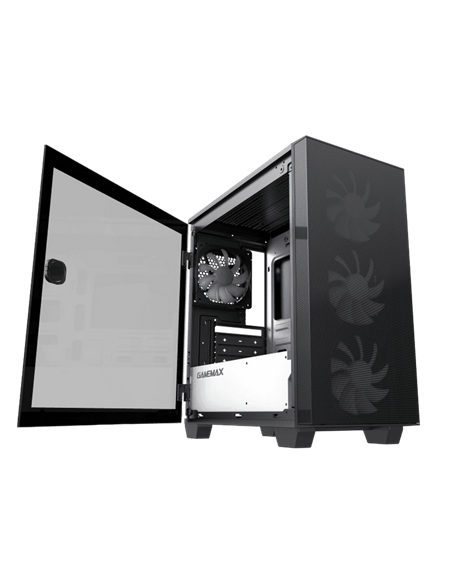Carcasă PC Gamemax Aero Mini ECO, Micro-ATX, Fără PSU, Negru