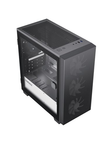 Компьютерный корпус Gamemax Aero Mini ECO, Micro-ATX, Без блока питания, Чёрный