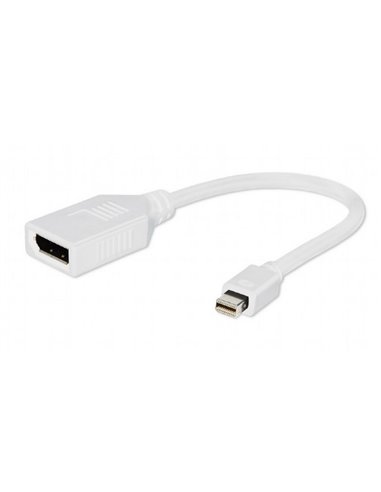 Adaptor Video Cablexpert A-mDPM-DPF-001-W, MiniDP (M) - DisplayPort (F), 0,15m, Alb