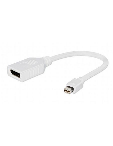 Adaptor Video Cablexpert A-mDPM-DPF-001-W, MiniDP (M) - DisplayPort (F), 0,15m, Alb