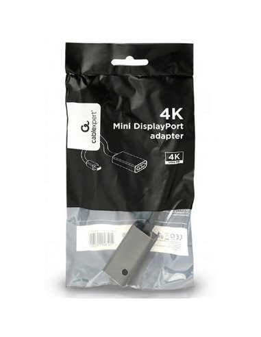 Adaptor Video Cablexpert A-mDPM-DPF4K-01, MiniDP (M) - DisplayPort (F), 0,15m, Negru