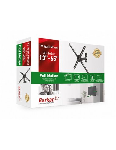 Suport TV de perete BARKAN BM331, Negru