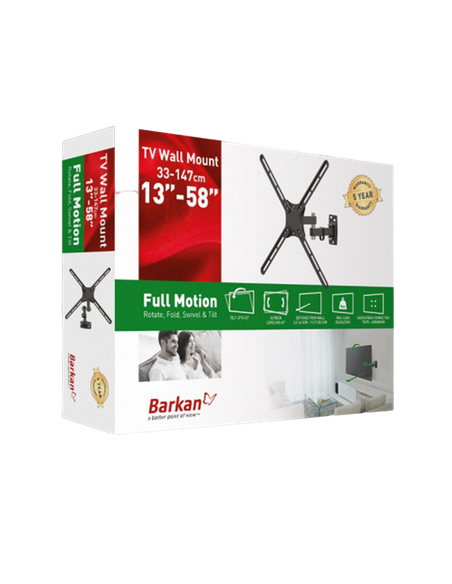 Настенное крепление для телевизора BARKAN E3423, Чёрный