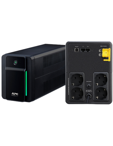 Источник бесперебойного питания APC Back-UPS BX1200MI, Линейно-интерактивный, 1200VA, Башня
