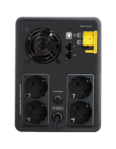 Источник бесперебойного питания APC Back-UPS BX1600MI-GR, Линейно-интерактивный, 1600VA, Башня