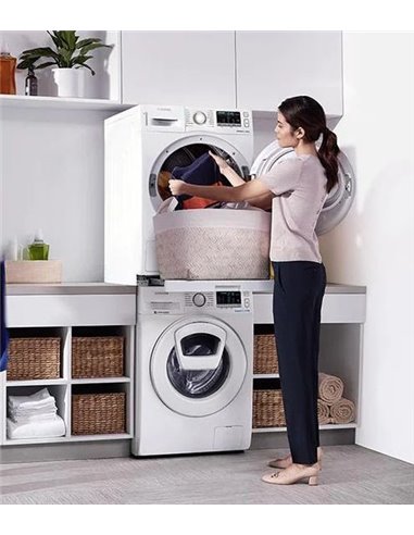 Kit cu raft extensibil pentru instalarea uscătoarelor și mașinilor de spălat  Samsung SKK-UDW, Alb