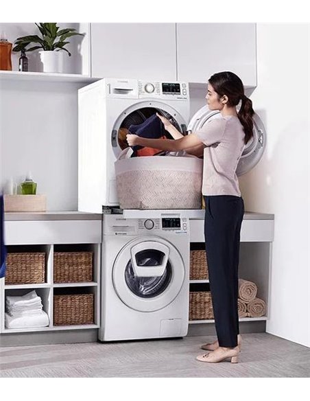 Kit cu raft extensibil pentru instalarea uscătoarelor și mașinilor de spălat  Samsung SKK-UDW, Alb